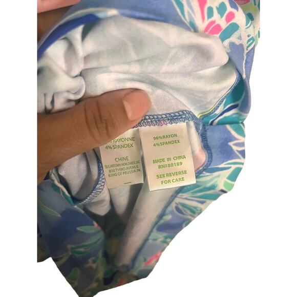 NWT Lilly Pulitzer Laurana Off Shoulder Dress Celestial Seas Size XXS - Picture 5 of 5